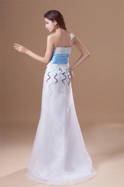 A-Line Sweetheart Satin Organza Sleeveless Prom/Formal Evening Dresses 02020637