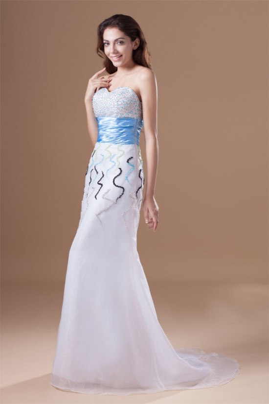 A-Line Sweetheart Satin Organza Sleeveless Prom/Formal Evening Dresses 02020637 A-Line Sweetheart Satin Organza Sleeveless Prom/Formal Evening Dresses 02020637