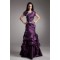 A-Line Taffeta Pleats Floor-Length Short Sleeve Mother of the Bride Dresses 02020639