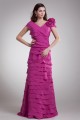 A-Line V-Neck Handmade Flowers Chiffon Prom/Formal Evening Dresses 02020640 A-Line V-Neck Handmade Flowers Chiffon Prom/Formal Evening Dresses 02020640