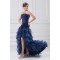 Asymmetrical A-Line Satin Organza Strapless Prom/Formal Evening Dresses 02020645