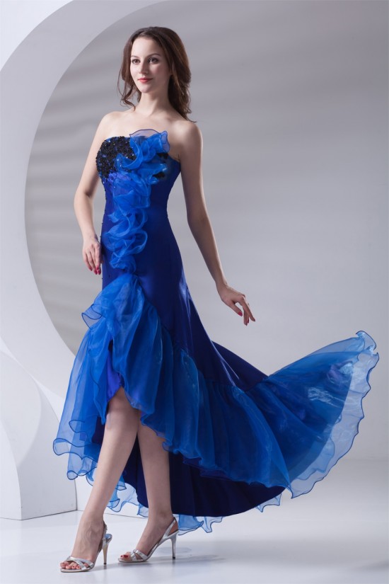 Asymmetrical A-Line Strapless Sleeveless Prom/Formal Evening Dresses 02020646