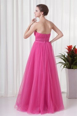 Ball Gown Pleats Floor-Length Sleeveless Prom/Formal Evening Dresses 02020649