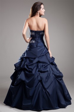 Ball Gown Taffeta Floor-Length Beading Sweetheart Prom/Formal Evening Dresses 02020652