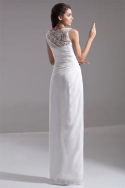 Bateau Sheath/Column Chiffon Prom/Formal Evening Dresses 02020653