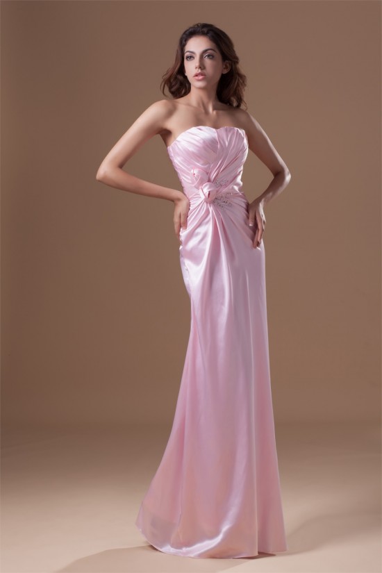 Beading Elastic Silk like Satin Sleeveless Prom/Formal Evening Dresses 02020657 Beading Elastic Silk like Satin Sleeveless Prom/Formal Evening Dresses 02020657
