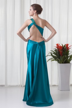Beading Elastic Woven Satin Sleeveless Sheath/Column Prom/Formal Evening Dresses 02020658