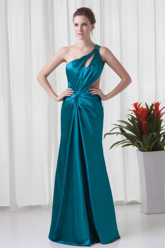 Beading Elastic Woven Satin Sleeveless Sheath/Column Prom/Formal Evening Dresses 02020658 Beading Elastic Woven Satin Sleeveless Sheath/Column Prom/Formal Evening Dresses 02020658