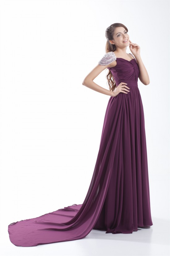 Beading Sheath/Column Chiffon Prom/Formal Evening Dresses 02020665 Beading Sheath/Column Chiffon Prom/Formal Evening Dresses 02020665