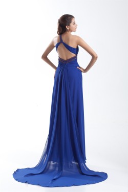 Beading Sheath/Column Sleeveless One-Shoulder Prom/Formal Evening Dresses 02020669