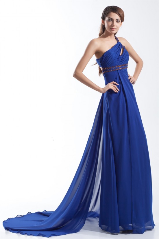 Beading Sheath/Column Sleeveless One-Shoulder Prom/Formal Evening Dresses 02020669 Beading Sheath/Column Sleeveless One-Shoulder Prom/Formal Evening Dresses 02020669