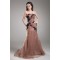 Mermaid/Trumpet Beading Strapless Satin Organza Prom/Formal Evening Dresses 02020680