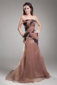 Mermaid/Trumpet Beading Strapless Satin Organza Prom/Formal Evening Dresses 02020680 Mermaid/Trumpet Beading Strapless Satin Organza Prom/Formal Evening Dresses 02020680