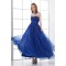 Beading Sweetheart Ankle-Length A-Line Satin Organza Prom/Formal Evening Dresses 02020683