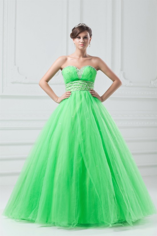 Beading Sweetheart Floor-Length Satin Net Prom/Formal Evening Dresses 02020684 Beading Sweetheart Floor-Length Satin Net Prom/Formal Evening Dresses 02020684