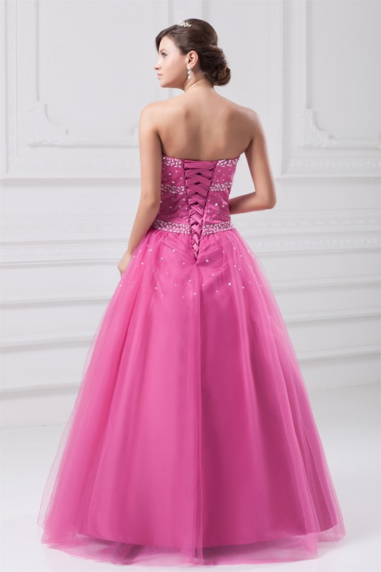 Beading Sweetheart Satin Net Ball Gown Floor-Length Prom/Formal Evening Dresses 02020685 Beading Sweetheart Satin Net Ball Gown Floor-Length Prom/Formal Evening Dresses 02020685