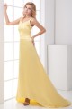 Brush Sweep Train A-Line V-Neck Criss Cross Prom/Formal Evening Dresses 02020687 Brush Sweep Train A-Line V-Neck Criss Cross Prom/Formal Evening Dresses 02020687