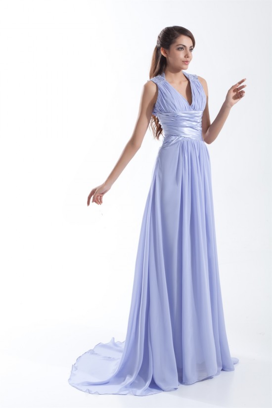 Brush Sweep Train Chiffon Prom/Formal Evening Dresses 02020689 Brush Sweep Train Chiffon Prom/Formal Evening Dresses 02020689