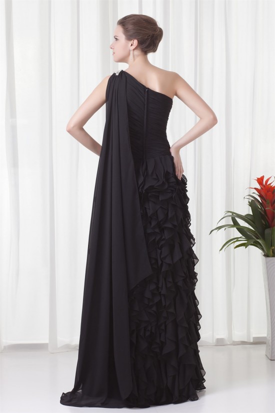 Cascading Ruffles Brush Sweep Train Sheath/Column Prom/Formal Evening Dresses 02020695 Cascading Ruffles Brush Sweep Train Sheath/Column Prom/Formal Evening Dresses 02020695