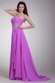 A-Line Sweetheart Beaded Pleats Long Purple Prom/Formal Evening Dresses 02020698