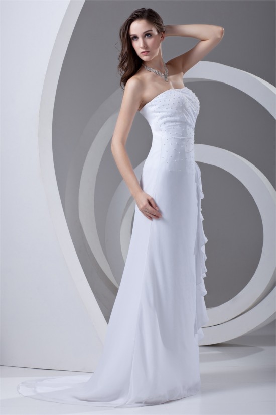 Chiffon Beading Brush Sweep Train Prom/Formal Evening Dresses 02020700 Chiffon Beading Brush Sweep Train Prom/Formal Evening Dresses 02020700