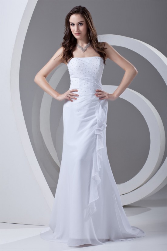 Chiffon Beading Brush Sweep Train Prom/Formal Evening Dresses 02020700 Chiffon Beading Brush Sweep Train Prom/Formal Evening Dresses 02020700