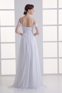 Chiffon Bows Floor-Length Prom/Formal Evening Bridesmaid Dresses 02020701