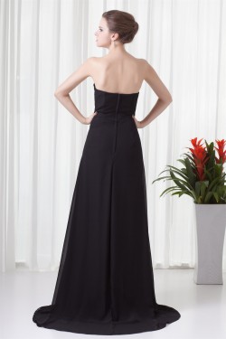 Chiffon Brush Sweep Train Prom/Formal Evening Bridesmaid Dresses 02020702