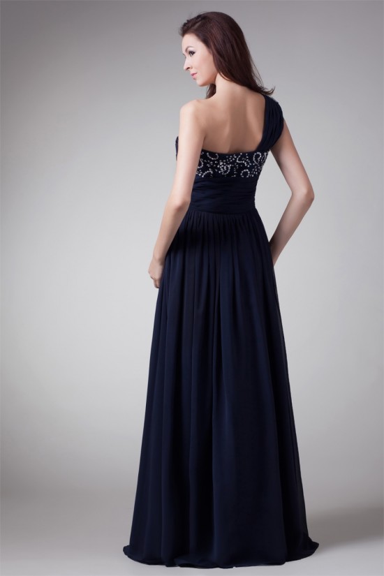 A-Line One-Shoulder Chiffon Floor-Length Prom/Formal Evening Dresses 02020703 A-Line One-Shoulder Chiffon Floor-Length Prom/Formal Evening Dresses 02020703