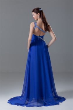 Chiffon Ruched A-Line Prom/Formal Evening Dresses 02020704