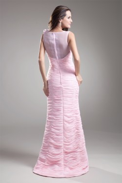 Chiffon Organza Silk like Satin Handmade Flowers Prom/Formal Evening Dresses 02020709