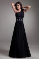 A-Line One-Shoulder Beaded Black Floor-Length Prom/Formal Evening Dresses 02020714 A-Line One-Shoulder Beaded Black Floor-Length Prom/Formal Evening Dresses 02020714