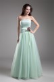 A-Line Elastic Woven Satin Fine Netting Prom/Formal Evening Dresses 02020720