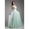 A-Line Elastic Woven Satin Fine Netting Prom/Formal Evening Dresses 02020720