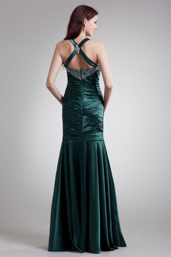 Elastic Woven Satin Sleeveless Floor-Length Prom/Formal Evening Dresses 02020725 Elastic Woven Satin Sleeveless Floor-Length Prom/Formal Evening Dresses 02020725
