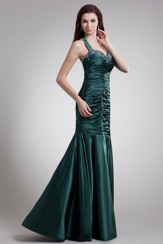 Elastic Woven Satin Sleeveless Floor-Length Prom/Formal Evening Dresses 02020725 Elastic Woven Satin Sleeveless Floor-Length Prom/Formal Evening Dresses 02020725