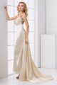 Elastic Woven Satin Sleeveless Halter Sheath/Column Prom/Formal Evening Dresses 02020726 Elastic Woven Satin Sleeveless Halter Sheath/Column Prom/Formal Evening Dresses 02020726
