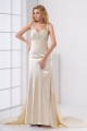 Elastic Woven Satin Sleeveless Halter Sheath/Column Prom/Formal Evening Dresses 02020726 Elastic Woven Satin Sleeveless Halter Sheath/Column Prom/Formal Evening Dresses 02020726