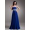Floor-Length A-Line Strapless Chiffon Silk like Satin Prom/Formal Evening Dresses 02020729