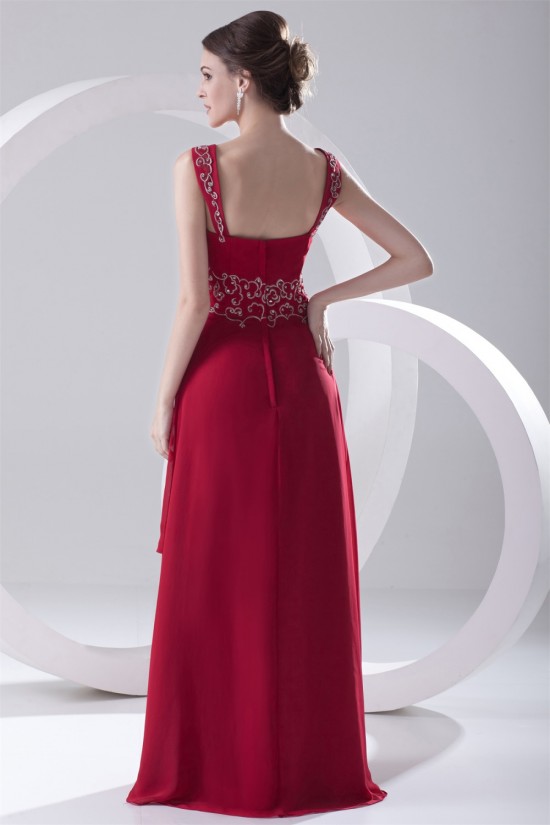 Floor-Length Beading Sleeveless Square Chiffon Prom/Formal Evening Dresses 02020734 Floor-Length Beading Sleeveless Square Chiffon Prom/Formal Evening Dresses 02020734