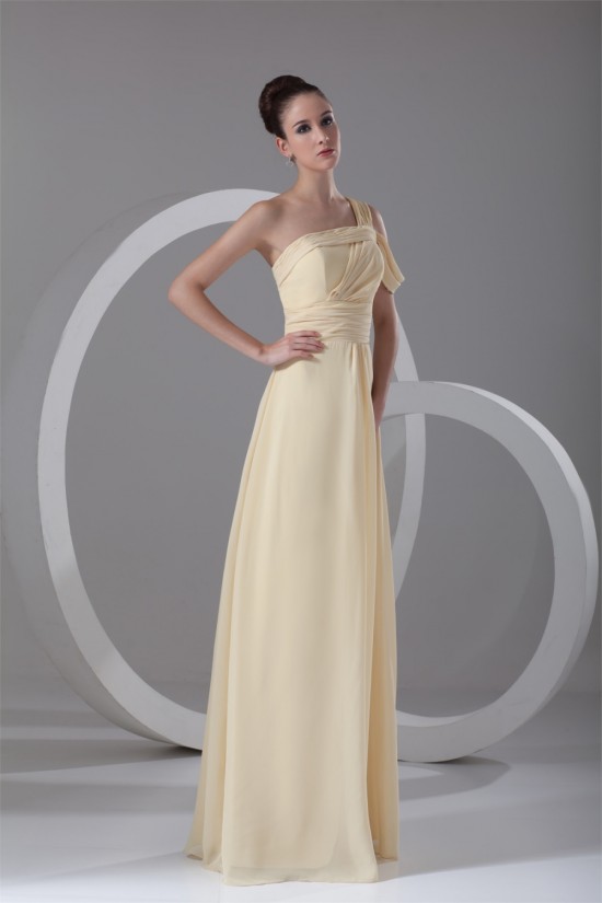A-Line Floor-Length Chiffon One-Shoulder Prom/Formal Evening Dresses 02020737 A-Line Floor-Length Chiffon One-Shoulder Prom/Formal Evening Dresses 02020737