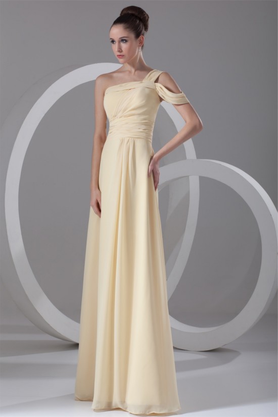 A-Line Floor-Length Chiffon One-Shoulder Prom/Formal Evening Dresses 02020737 A-Line Floor-Length Chiffon One-Shoulder Prom/Formal Evening Dresses 02020737