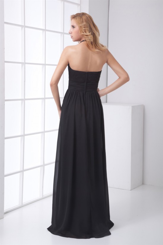 Elegant Floor-Length Chiffon Lace Long Black Prom/Formal Evening Bridesmaid Dresses 02020738 Elegant Floor-Length Chiffon Lace Long Black Prom/Formal Evening Bridesmaid Dresses 02020738