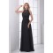 Elegant Floor-Length Chiffon Lace Long Black Prom/Formal Evening Bridesmaid Dresses 02020738