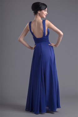 Floor-Length Chiffon Silk like Satin Sleeveless Prom/Formal Evening Dresses 02020740