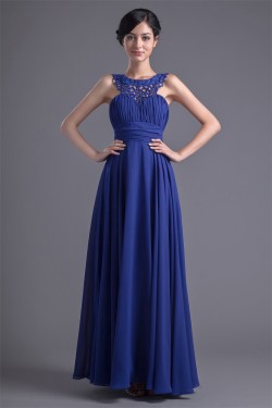 Floor-Length Chiffon Silk like Satin Sleeveless Prom/Formal Evening Dresses 02020740