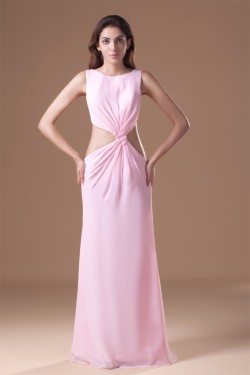 Floor-Length Criss Cross Chiffon Prom/Formal Evening Dresses 02020742