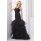 Floor-Length Elastic Woven Satin Fine Netting Prom/Formal Evening Dresses 02020743