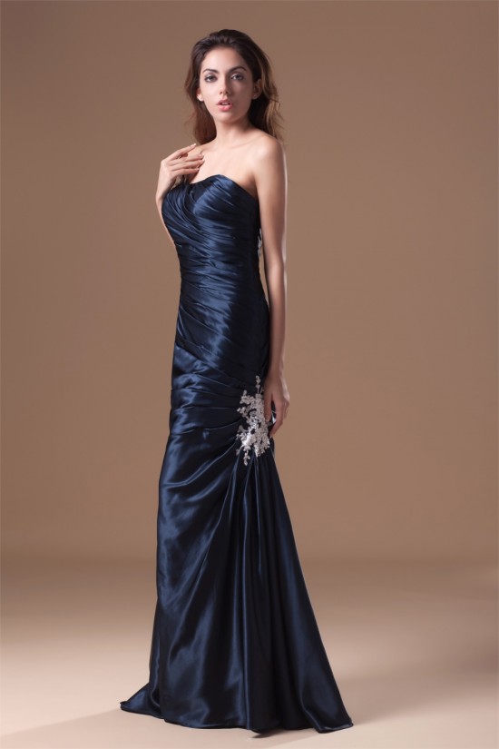 Floor-Length One-Shoulder Elastic Woven Satin Prom/Formal Evening Dresses 02020746 Floor-Length One-Shoulder Elastic Woven Satin Prom/Formal Evening Dresses 02020746