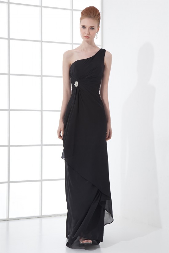 Floor-Length Pleats Sheath/Column One-Shoulder Long Bridesmaid Dresses 02020747 Floor-Length Pleats Sheath/Column One-Shoulder Long Bridesmaid Dresses 02020747